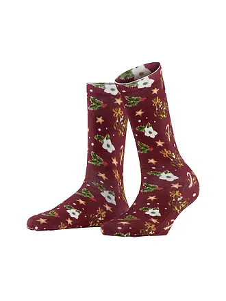 BURLINGTON | Socken FANCY CHRISTMAS 36-41 wine |